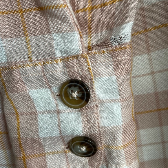Free People All About The Feels Plaid Button Down - Picture 8 of 8